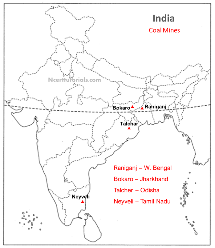 class 10 Coal Mines map
